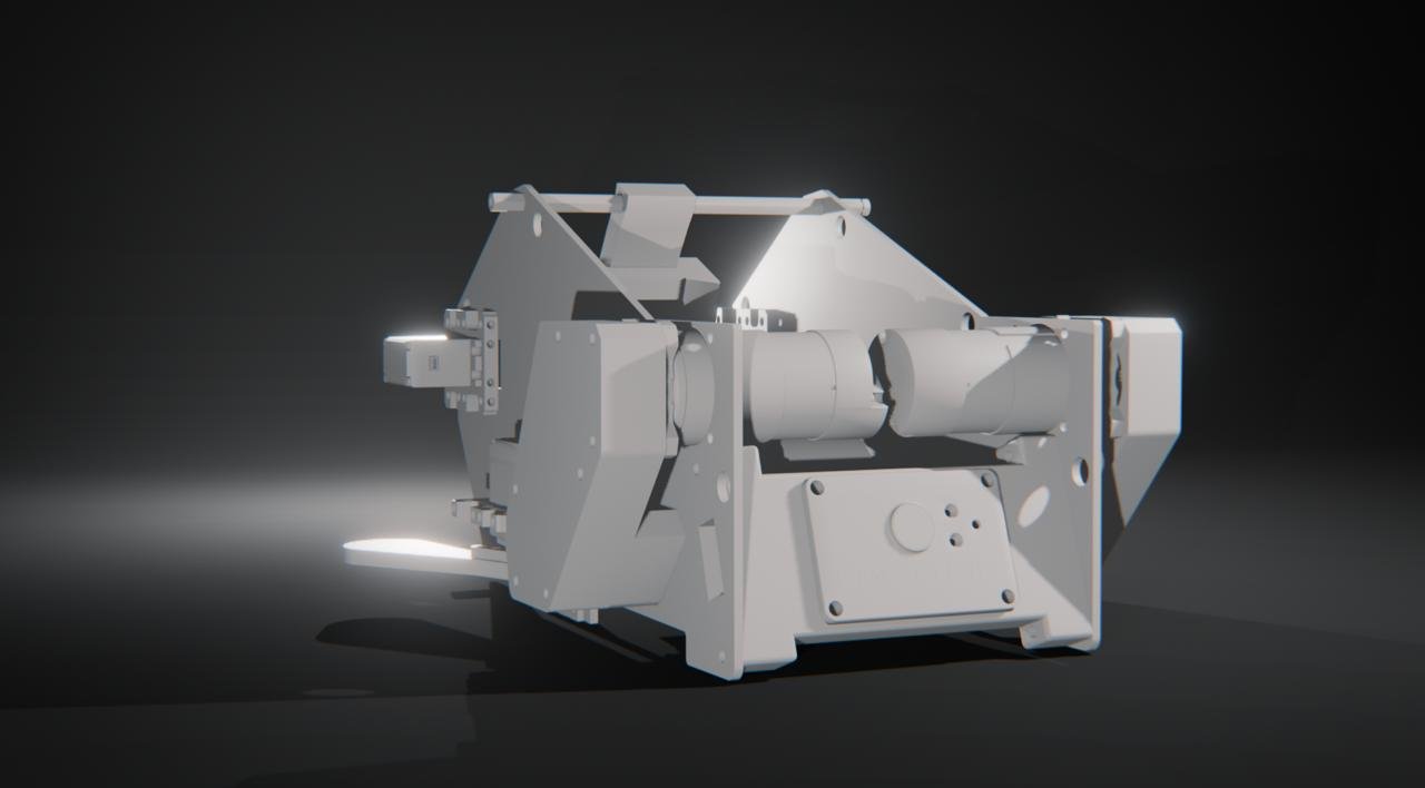 CAD render of shooter version 4